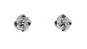 Italian Sterling Silver Love Knot Earrings