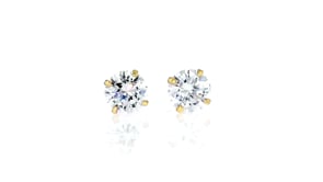 1.00 ct. t.w. CZ Stud Earrings In 18kt Yellow Gold