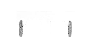 25 ct. t.w. Diamond Huggie Hoop Earrings in 14kt White Gold