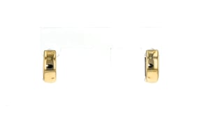 14kt Two-Tone Gold Reversible Huggie Hoop Earrings