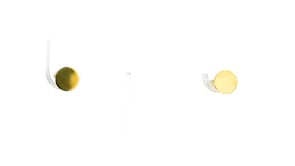 Italian 14kt Yellow Gold Flat Circle Stud Earrings