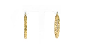 14kt Yellow Gold Mesh Hoop Earrings