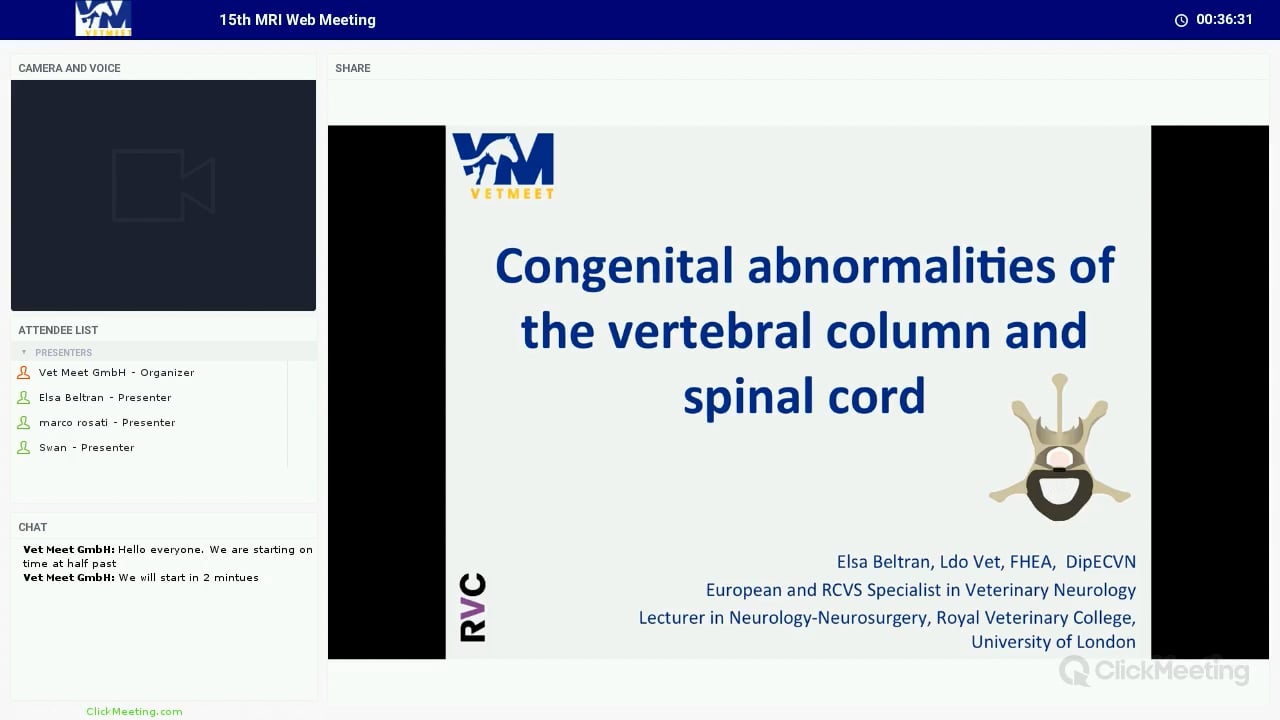 Congenital abnormalities of the vertebral column and spinal cord - Part 1