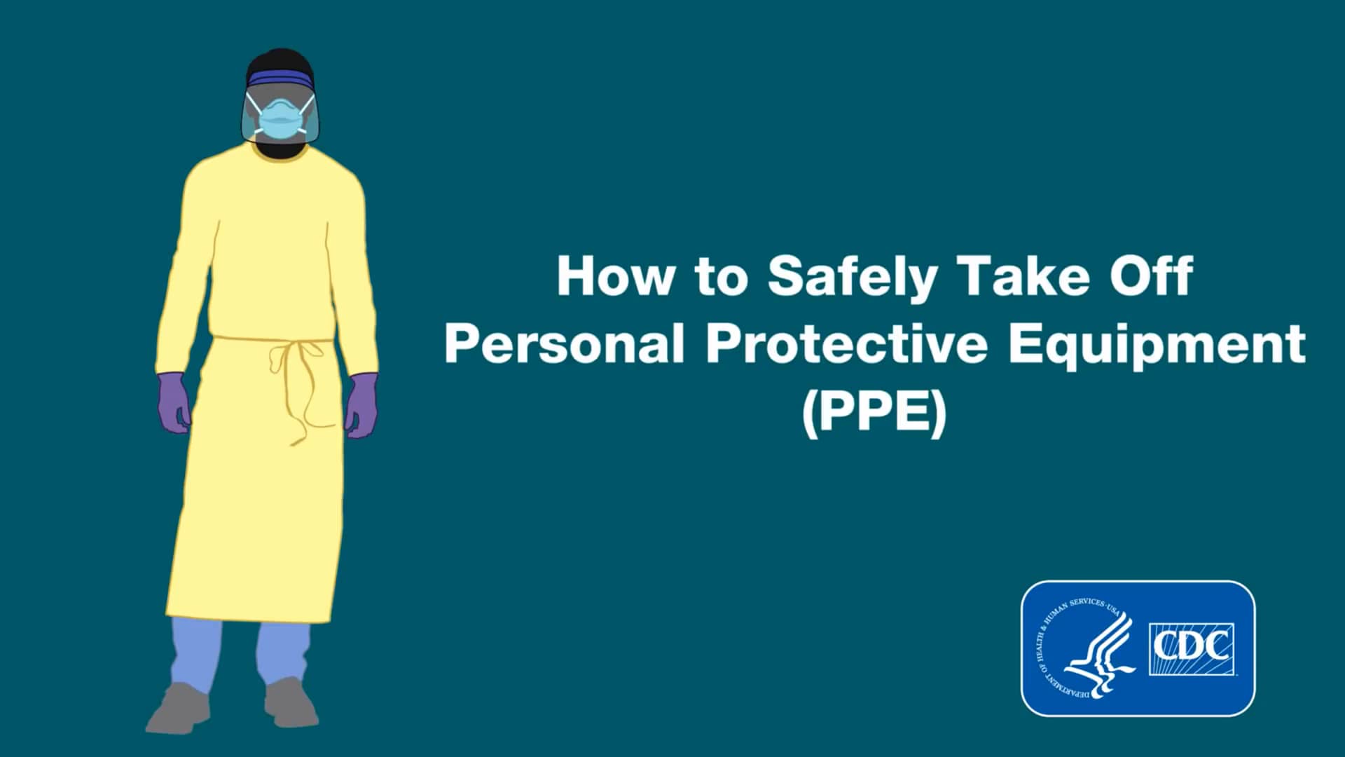 Demonstration of Doffing (Taking Off) Personal Protective Equipment PPE