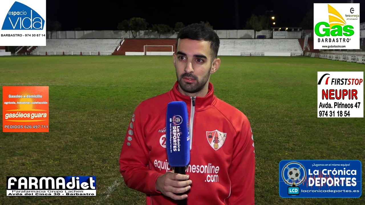 LA PREVIA / AT Monzón - UD Barbastro / JORGE RAMOS (Jugador Barbastro) Jornada 9 / 3ª División