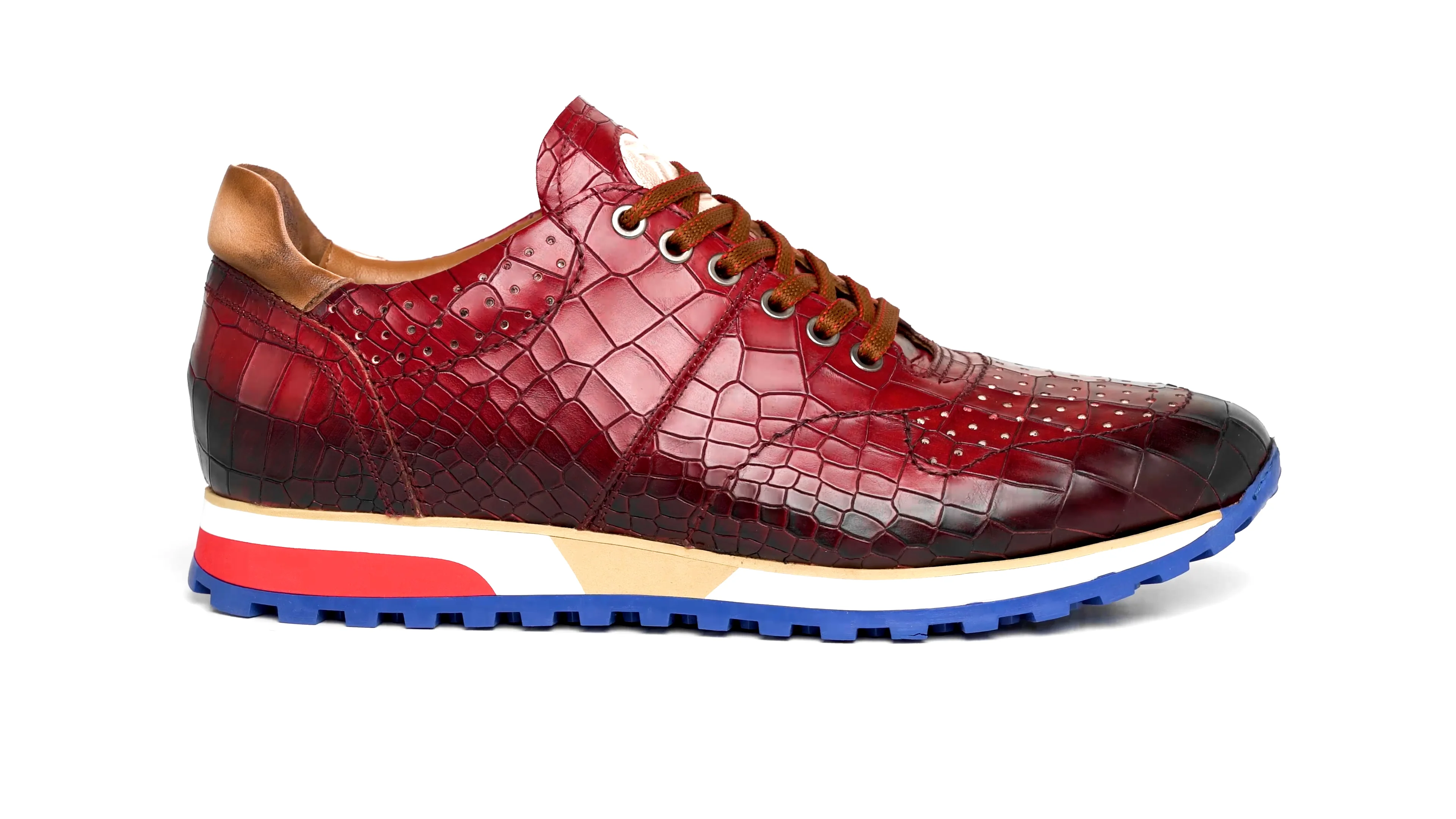 Zelli Rocco Sneakers Red | MensDesignerShoe.com