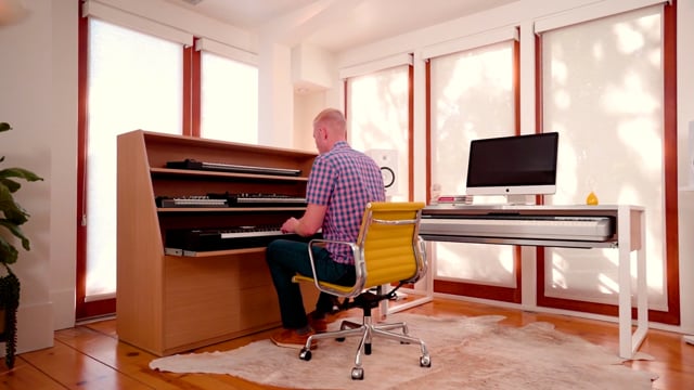 ai.sano.8645729★カウンターテーブル Grand Keyboard Storage Cabinet | AZ Studio Workstations
