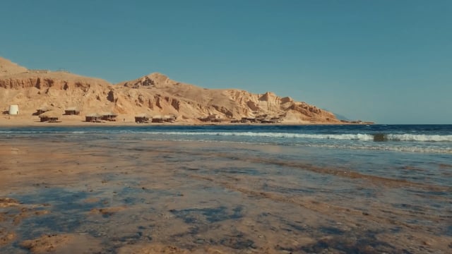 Traveling On Western Desert 4k Gif Animation Stock Video