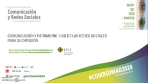 Comunicación y patrimonio: uso de las redes sociales para su difusión