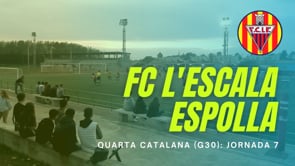 Resum FC l'Escala 7 - 3 CE Espolla