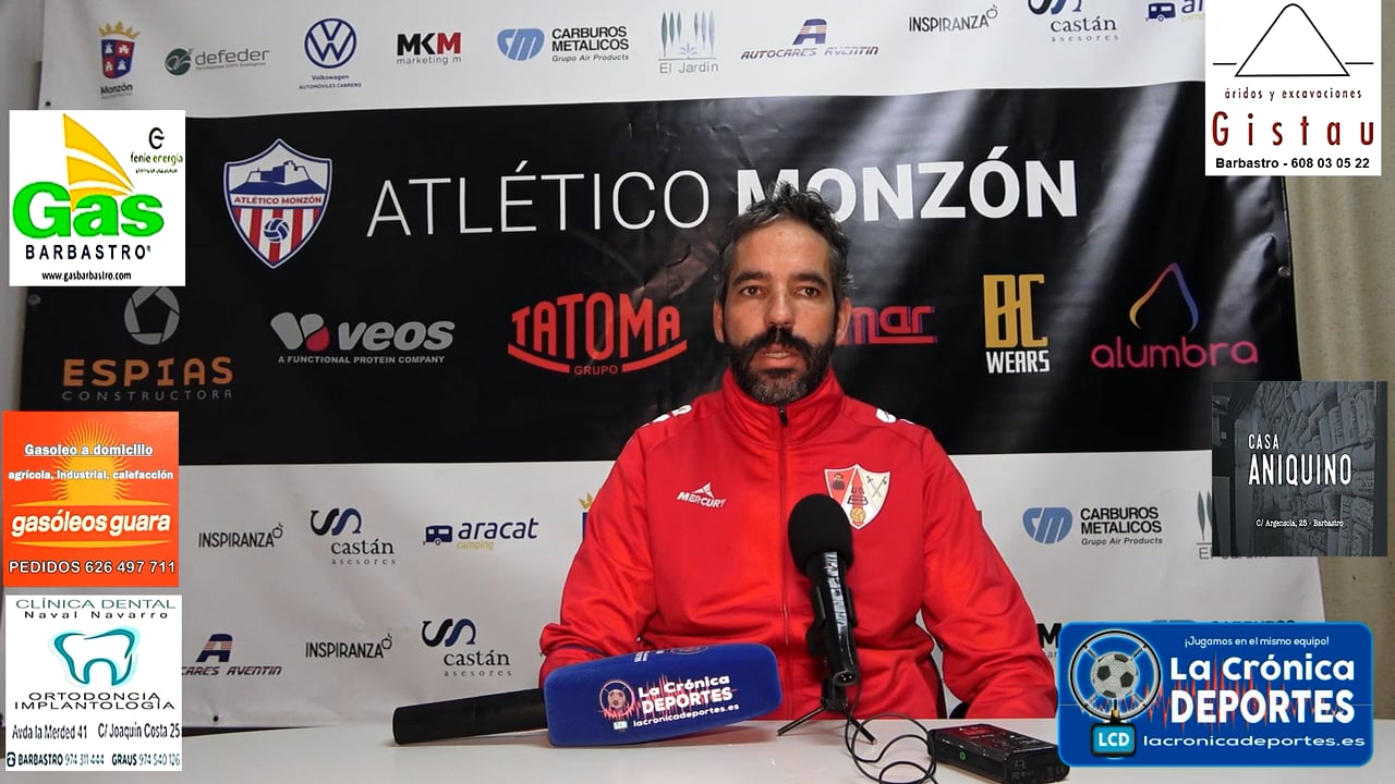 RICHI GIL (Entrenador Barbastro) AT Monzón 2-0 UD Barbastro / Jornada 9 / 3ª División