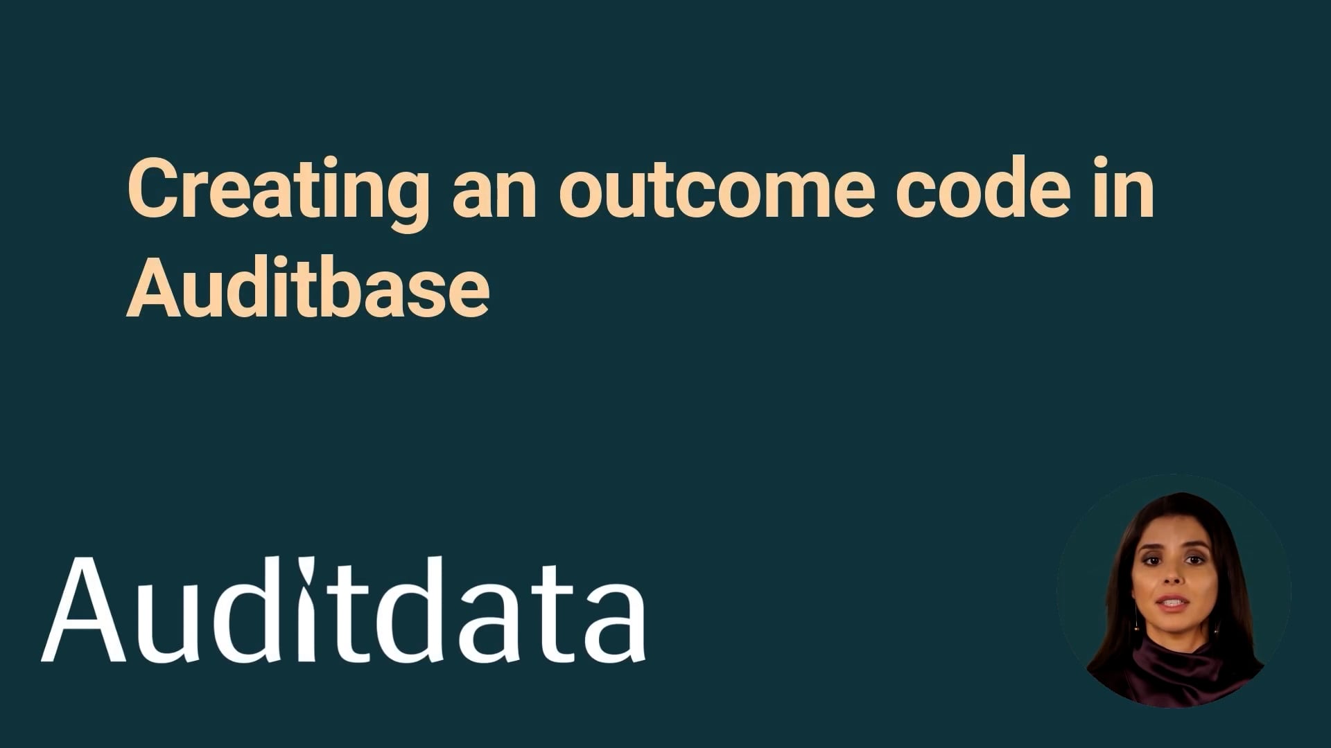 Creating an Auditbase outcome code.mp4 on Vimeo