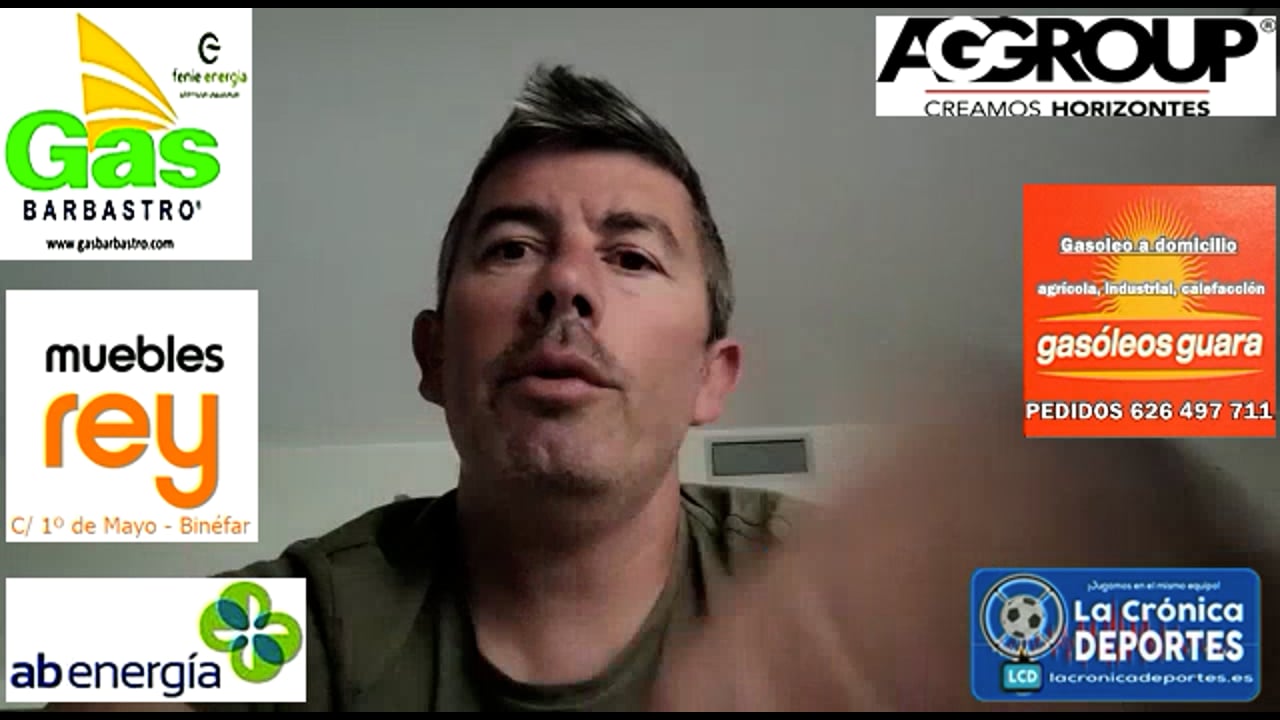 JORGE ABAD (Entrenador Cuarte) CD Cuarte 1-0 CD Binéfar / Jornada 9 / 3ª División