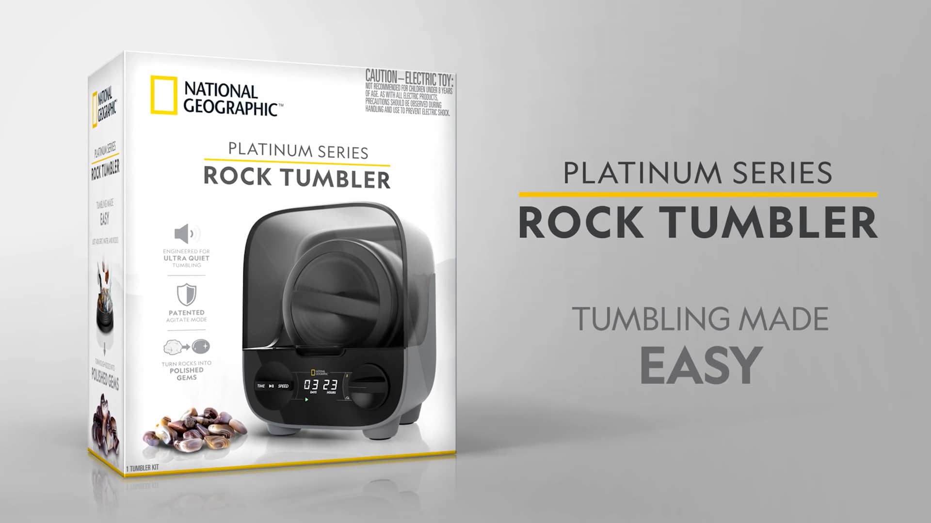 National Geographic Platinum Series Rock Tumbler on Vimeo