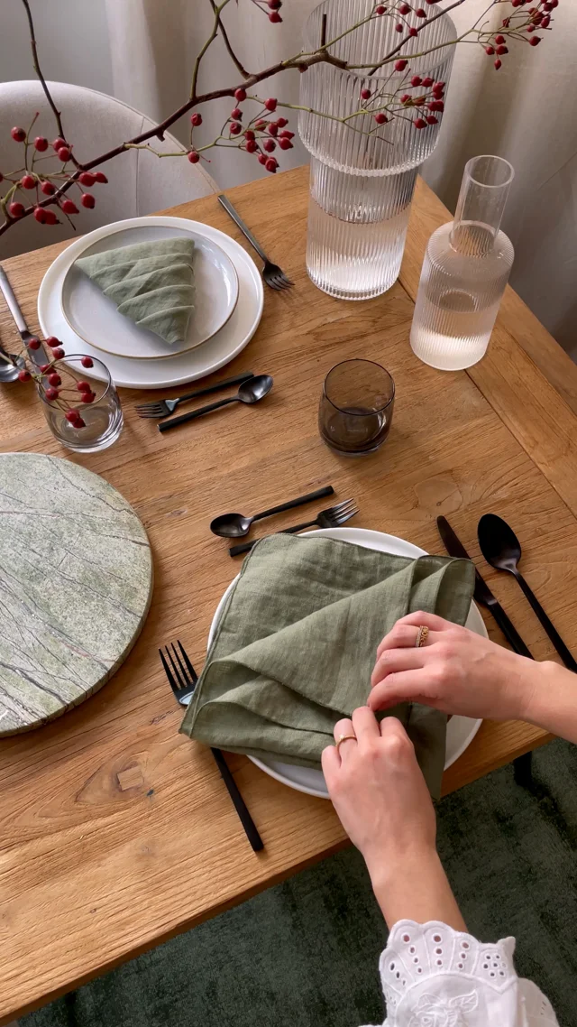 6 pliages de serviette de table faciles et originaux