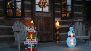 Mr. Christmas Outdoor Metal Snowman Sign