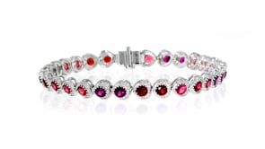 5.90 ct. t.w. Multi-Gemstone Bracelet in Sterling Silver