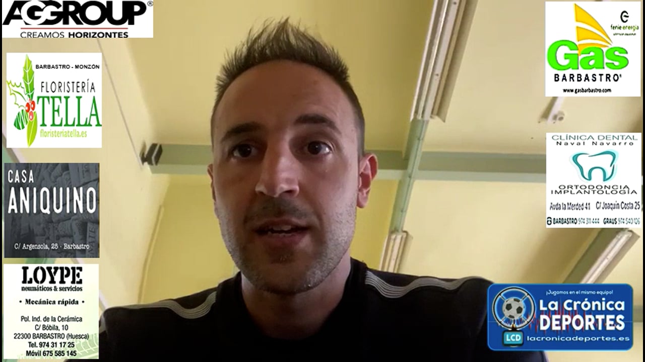 DAVID GIMÉNEZ (Entrenador Binéfar) CD Cuarte 1-0 CD Binéfar / Jornada 9 / 3ª División