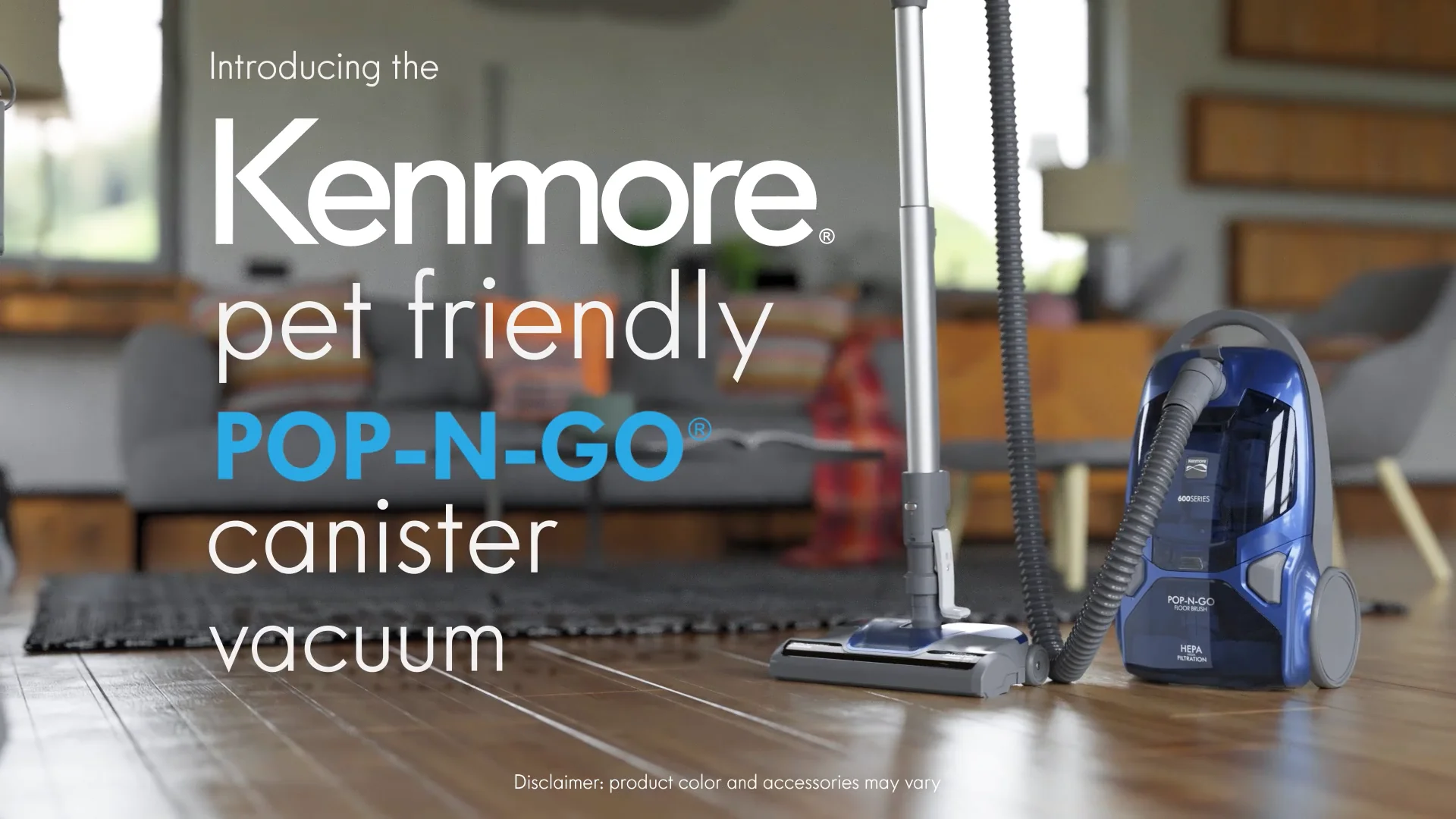 Kenmore BC4026 Pet Friendly Pop-N-Go Bagged Canister Vacuum