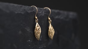 Italian 14kt Yellow Gold Twisted Lace Drop Earrings