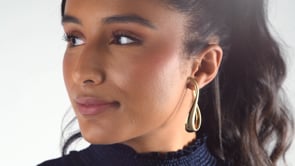 Italian 18kt Gold Over Sterling Silver Twisted Hoop Earrings