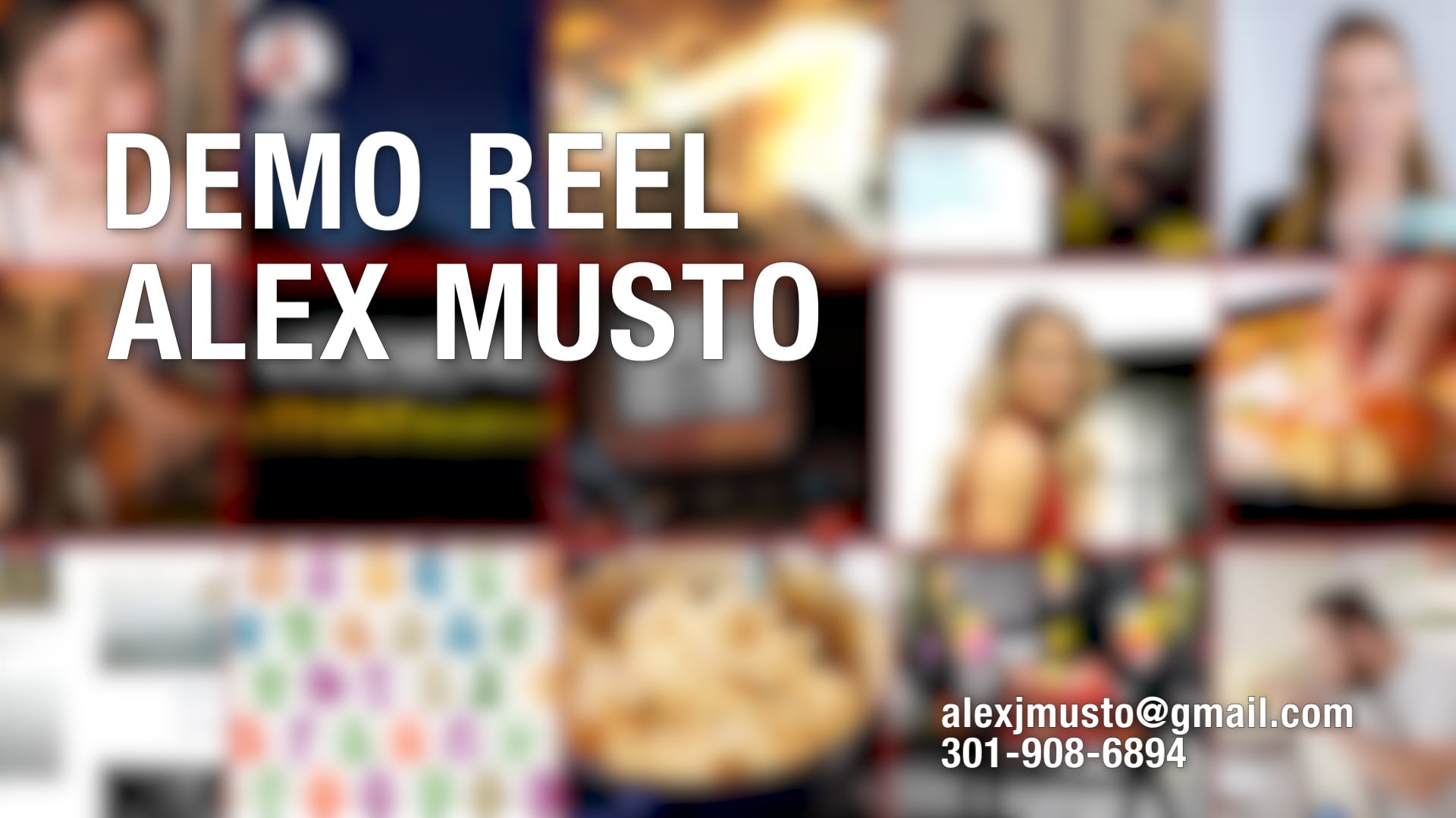 Alex Musto's Demo Reel