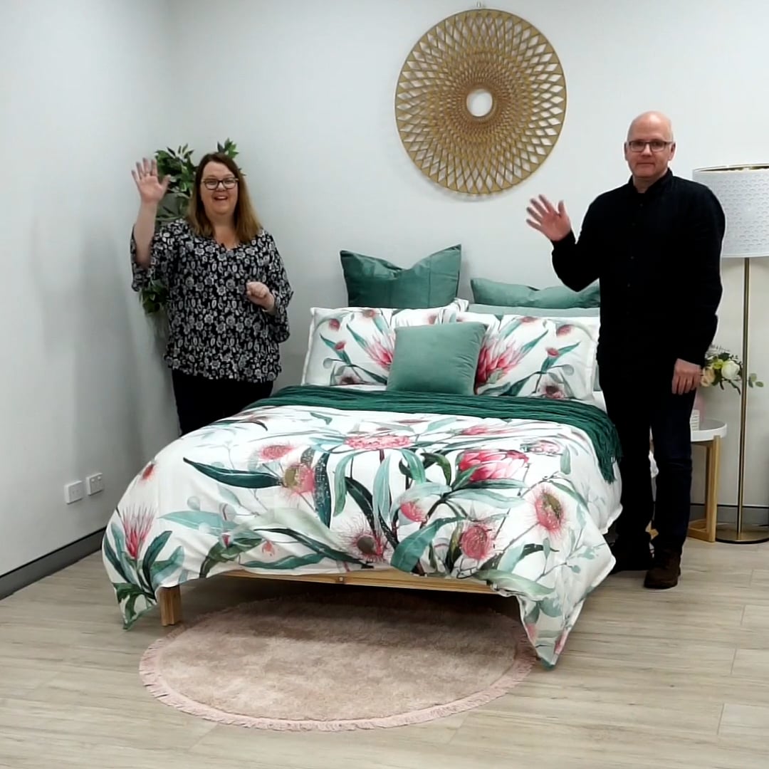 Australiana White Quilt Cover Set Product Video on Vimeo