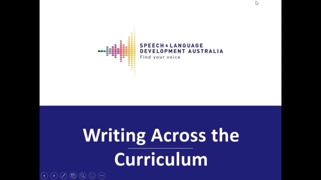 Legacy SALDA Webinar – Writing Across the Curriculum