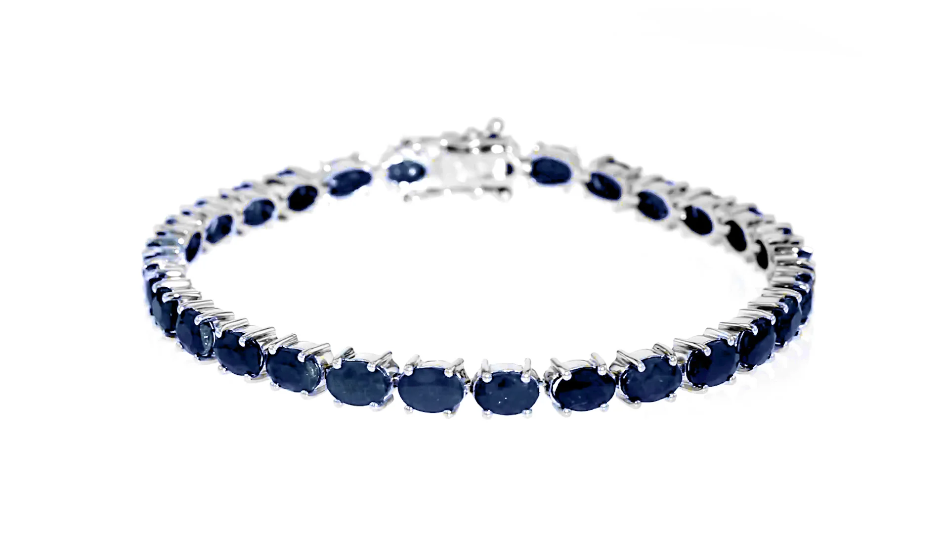 Ross-Simons Sapphire Tennis Bracelet In Sterling Silver ShopSimon