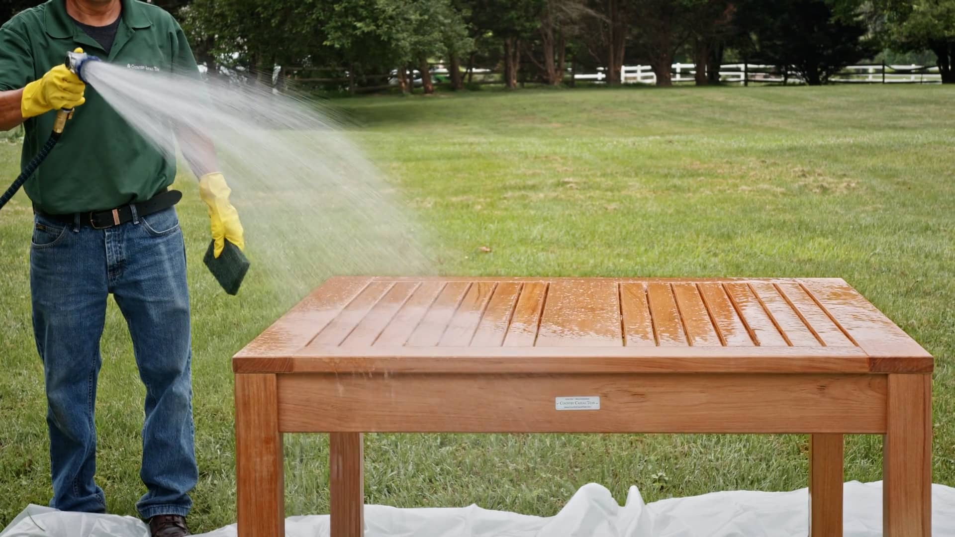 how-to-clean-teak-outdoor-furniture-basic-cleaning-of-new-teak-on-vimeo