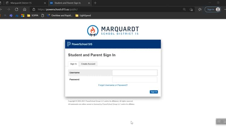 Creating A PowerSchool Parent Portal Account & Technology and