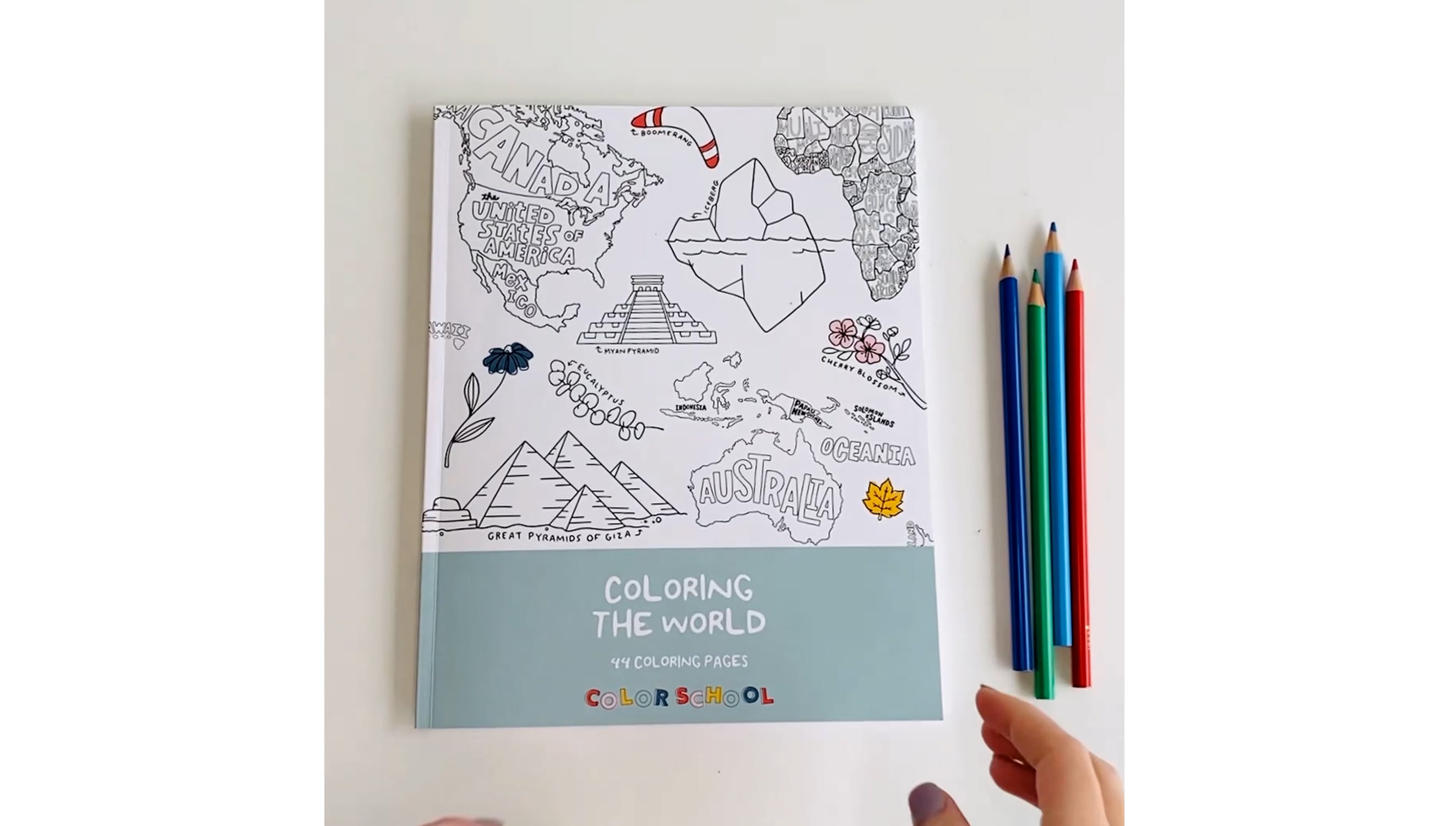 Coloring Book Coloring The World Color School