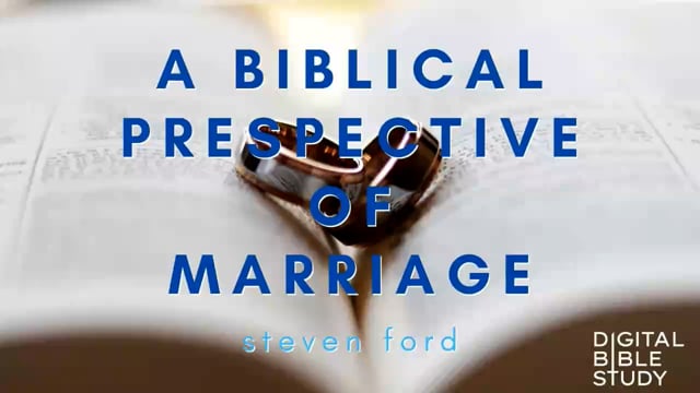 Steven Ford - A Biblical Perspective of Marriage - (Matthew 19)