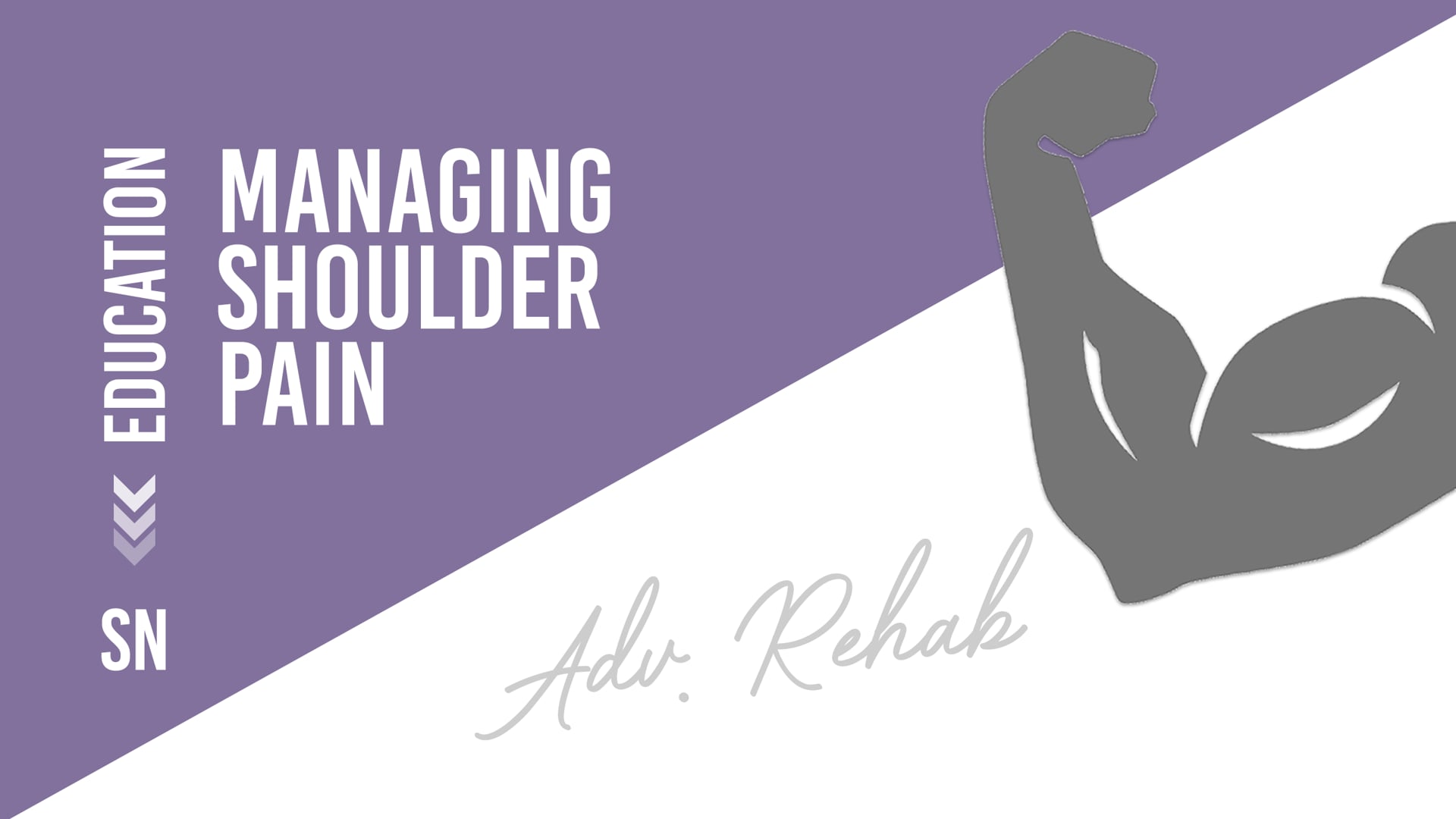 Managing Shoulder Pain