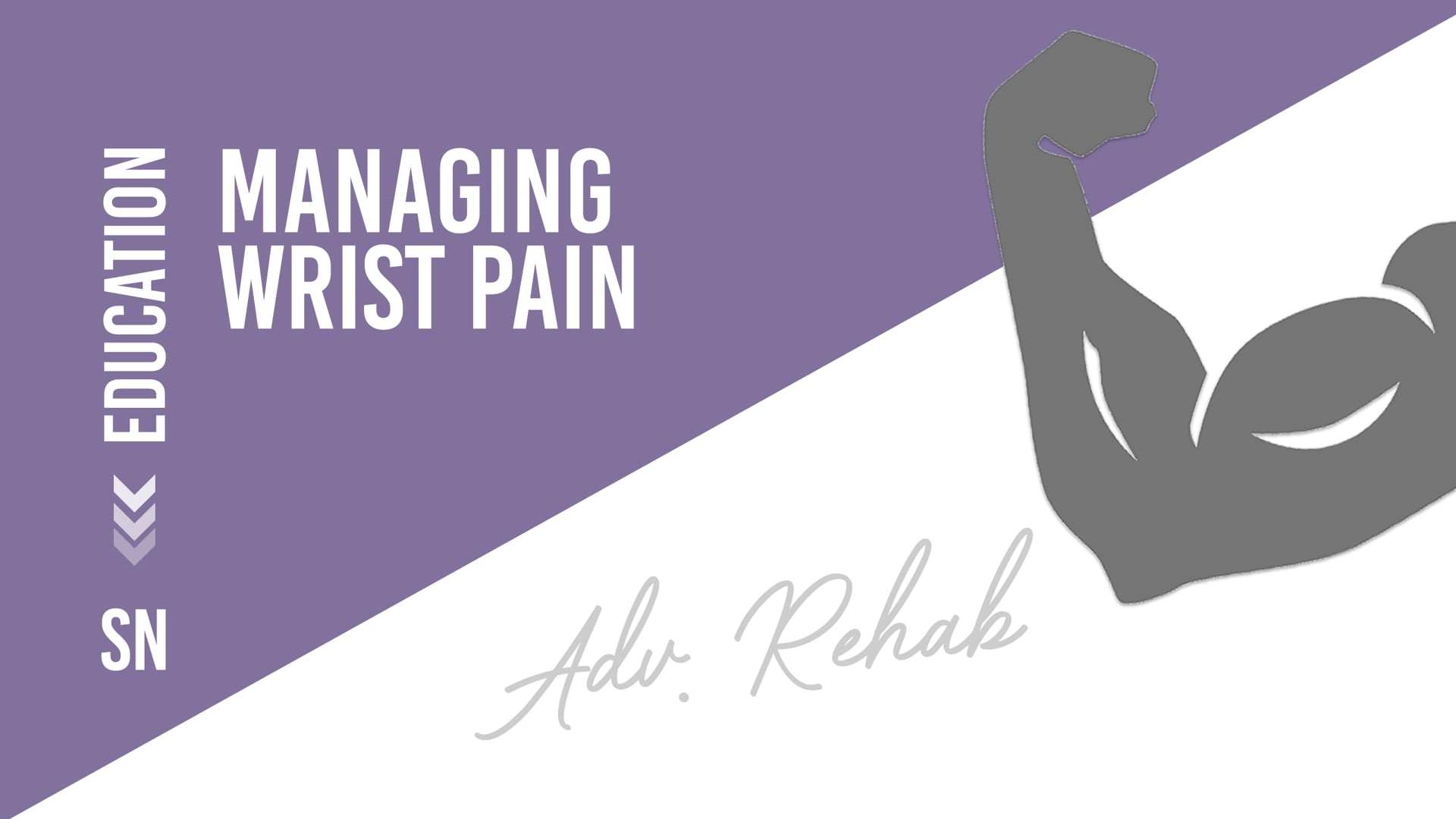 Managing wrist pain