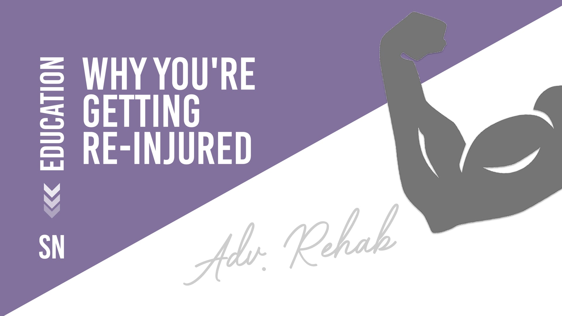 Why you're getting re-injured