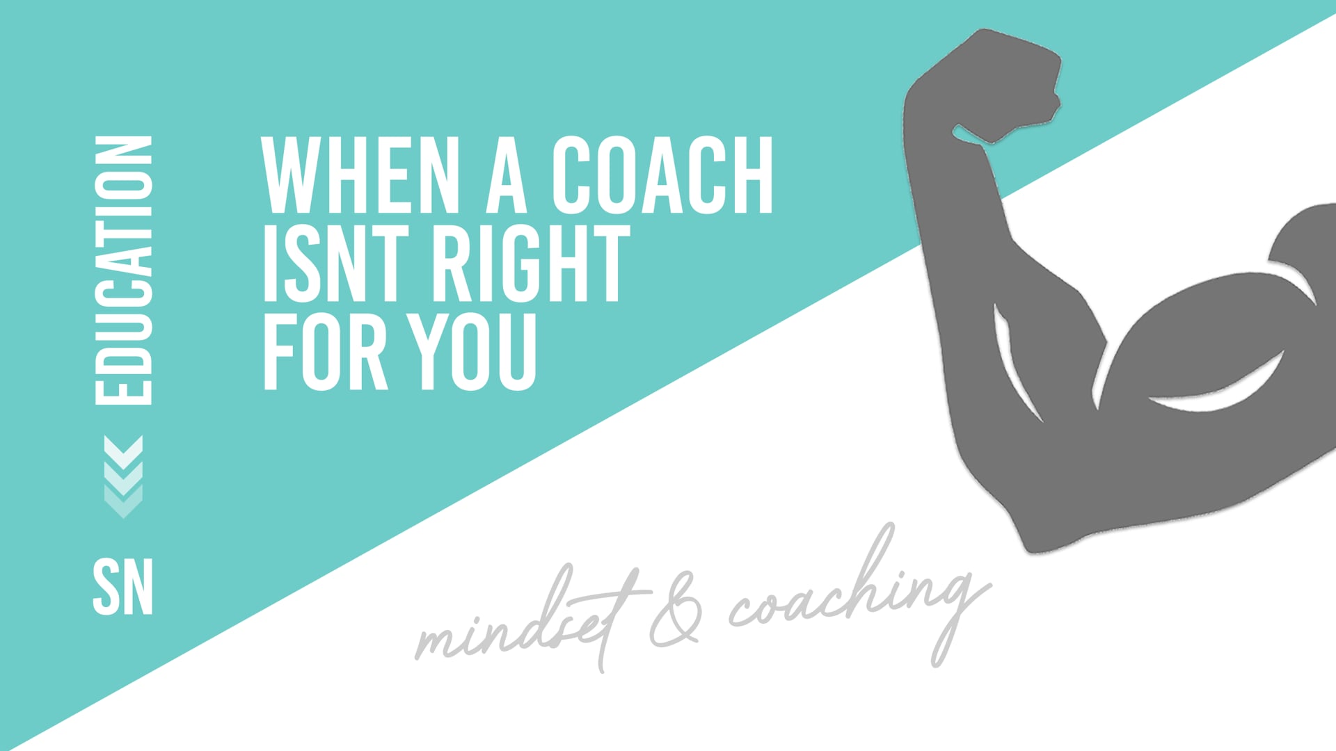 When a coach isn't right for you