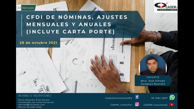 CFDI DE NÓMINAS, AJUSTES MENSUALES Y ANUALES (INCLUYE CARTA PORTE)