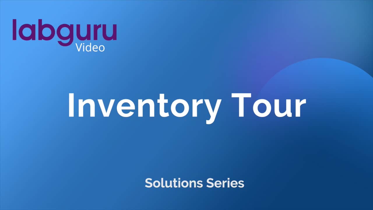 Labguru Inventory Tour on Vimeo