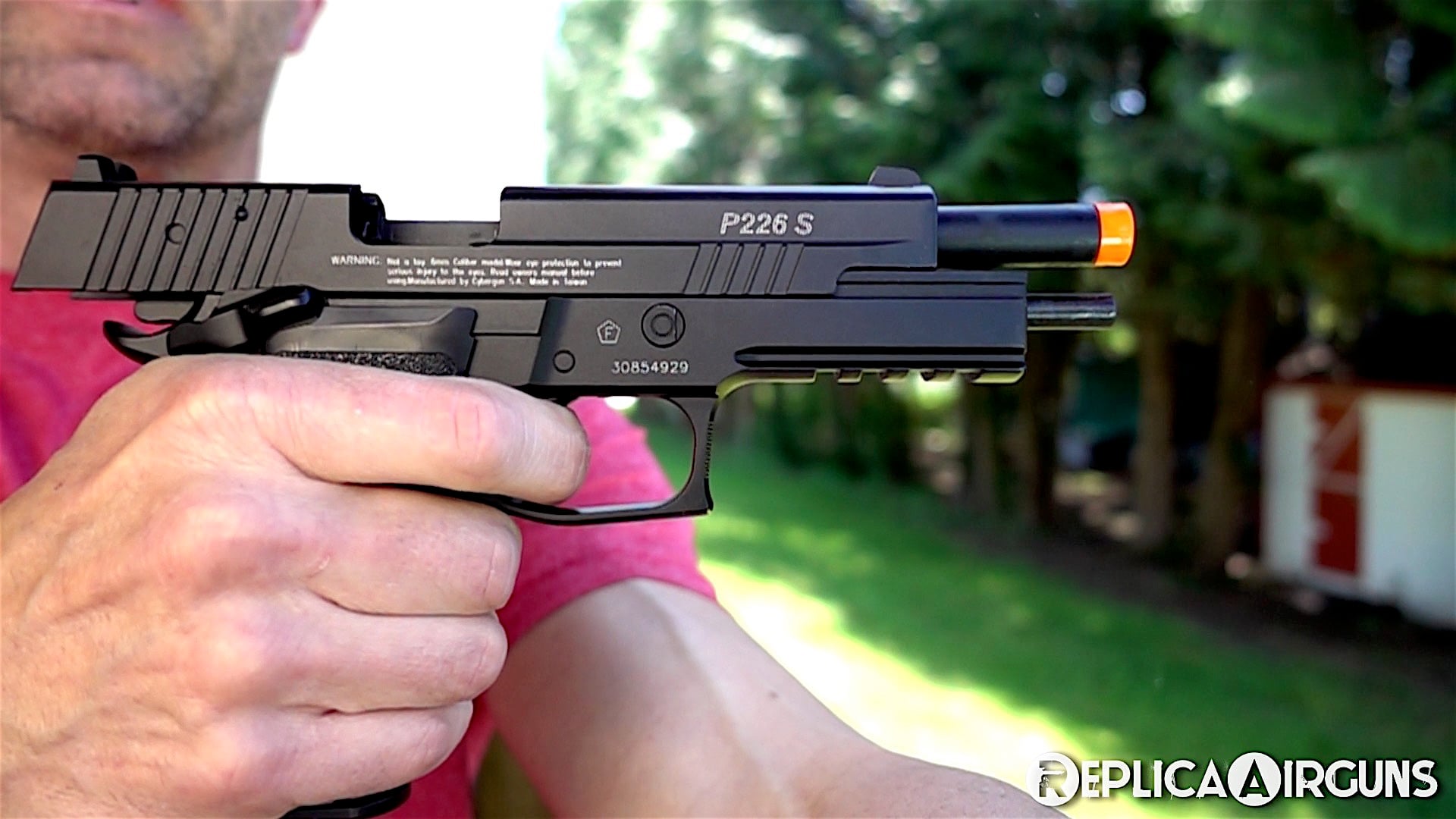 Cybergun KWC Sig Sauer P226 X-Five CO2 Blowback Airsoft Pistol Field Test Review