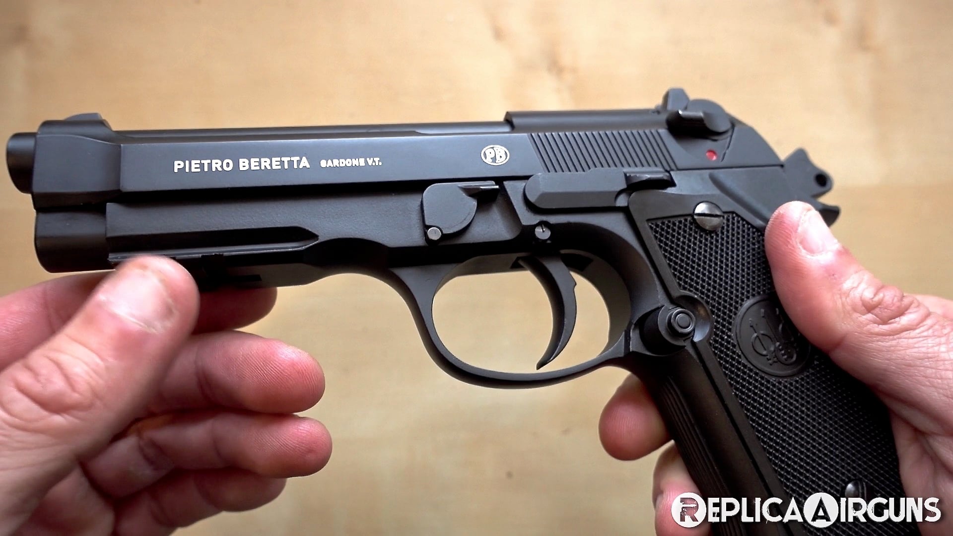 Umarex Beretta Mod. 92 A1 CO2 Blowback 4.5mm BB Pistol Table Top Review