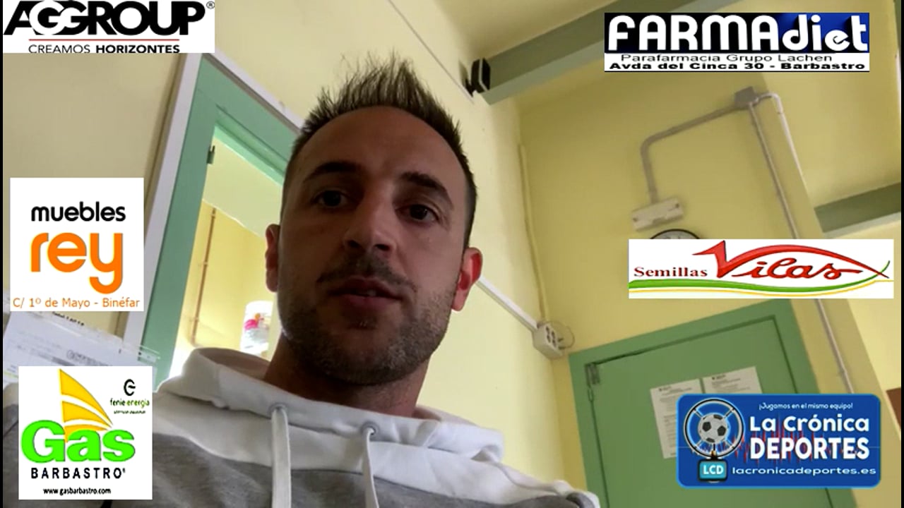 LA PREVIA / CD Binéfar-Deportivo Aragón / DAVID GIMÉNEZ (Entrenador Binéfar) Jornada 10 / 3ª División