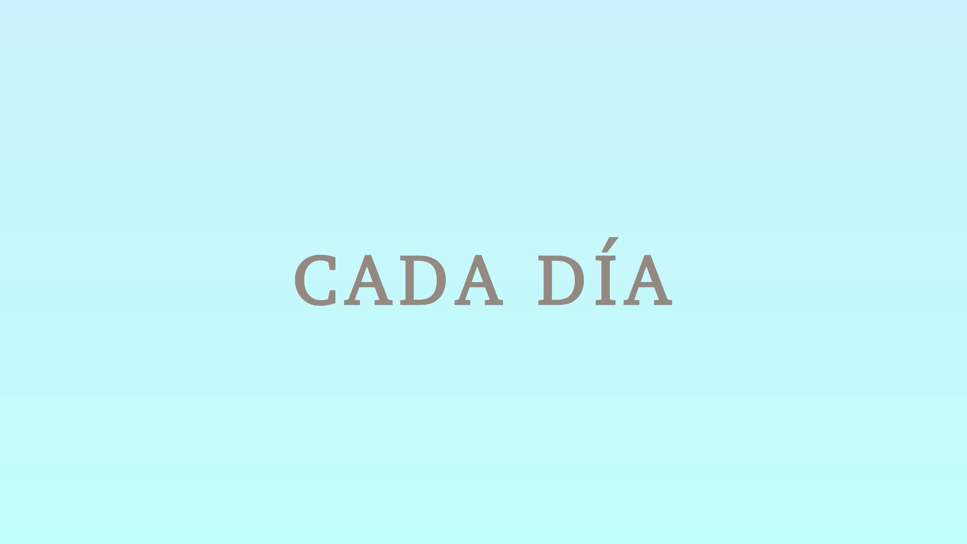 Cada Día | Animated Short