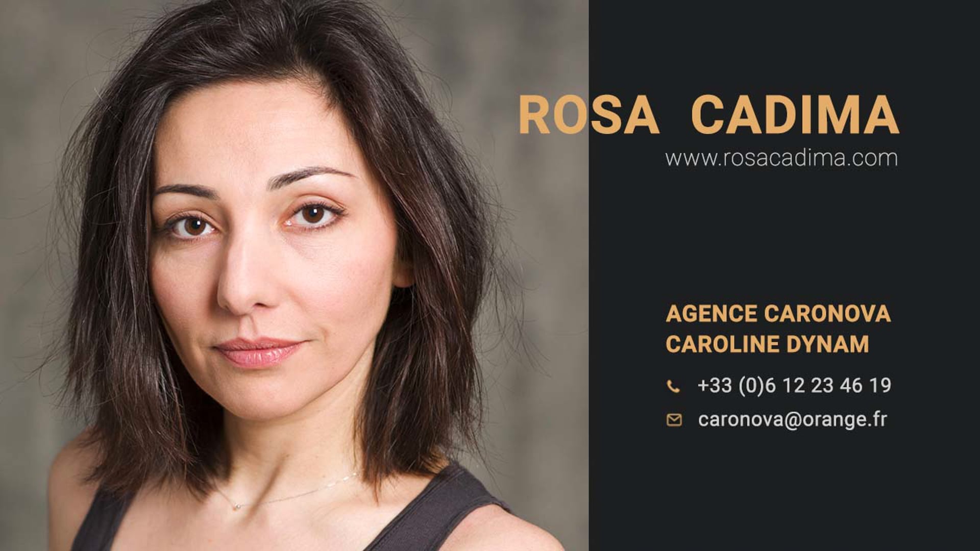 Vidéo Rosa CADIMA - Démo Comédienne