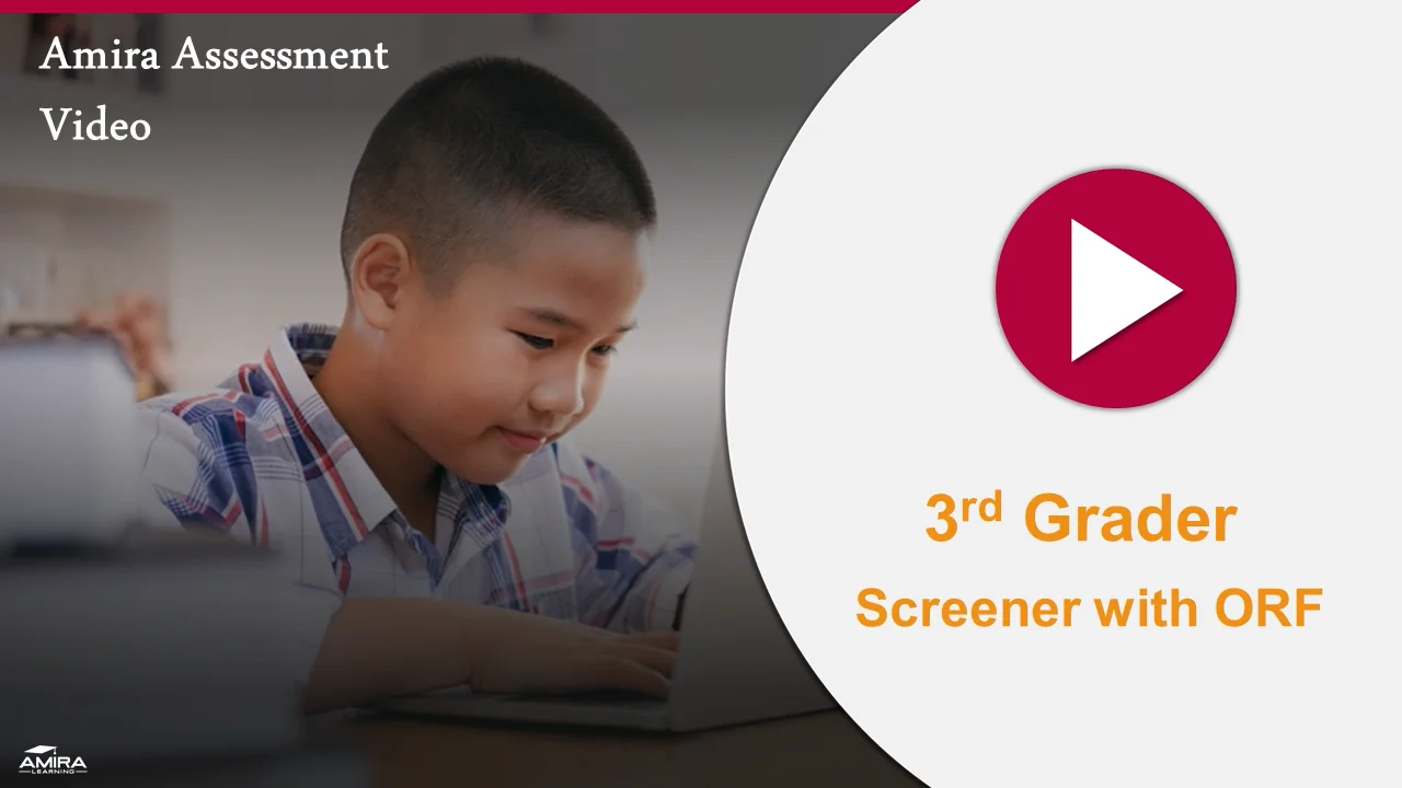 Amira Video - 3rd Grade Screener with Oral Reading Fluency on Vimeo