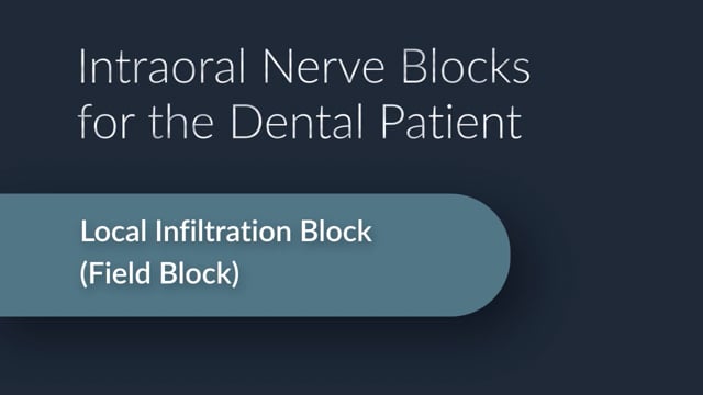 Dental Nerve Blocks 6 - Local Infiltration_short