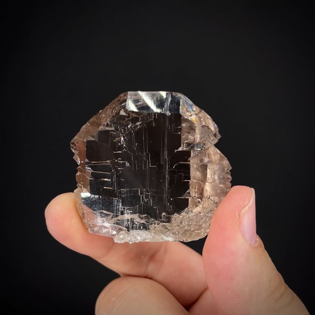 Smoky Quartz (open Gwindel) - SZ22-05 - Schnitzel Cleft