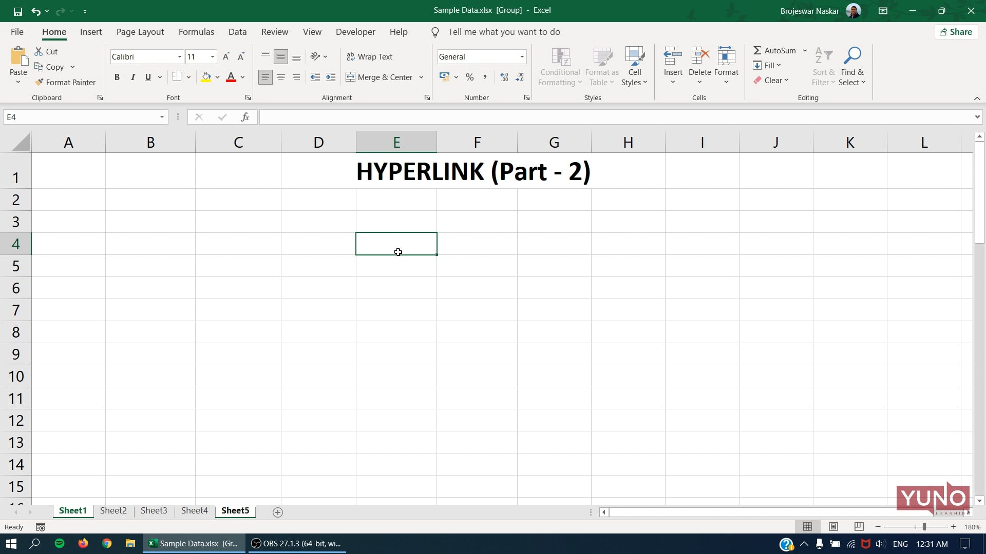Excel: Hyperlink Function (Part 2)