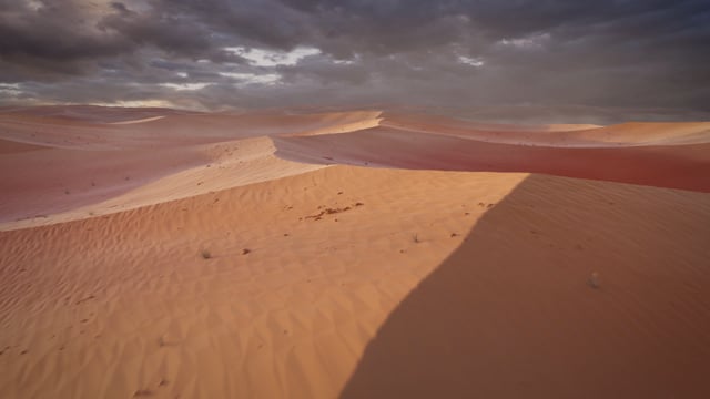 Traveling On Western Desert 4k Gif Animation Stock Video