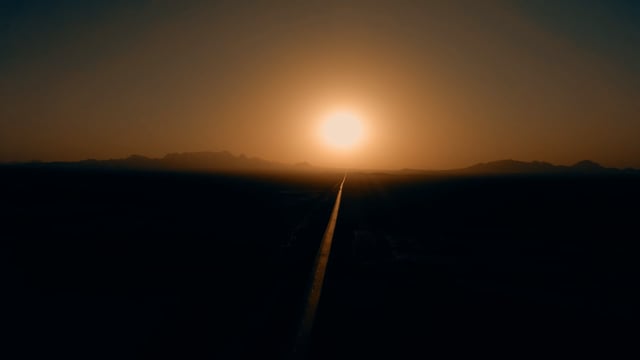 Traveling On Western Desert 4k Gif Animation Stock Video